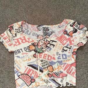 BDG Kids Graphic Tee with Red and Orange Accents